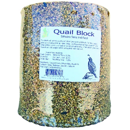 Sahuaro Seed Sahuaro Seed Quail Block Assorted Species Milo and Corn Bird Food Block 21 lb 21BLOCK